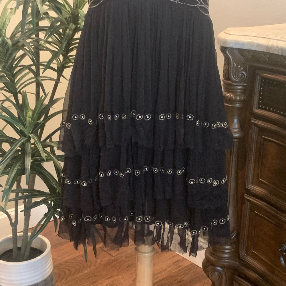 LAST ONE NWT $300 Fee People Twilight Mini Dress Black Small S Cocktail Party - Picture 5 of 16